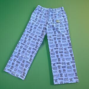 Alexander Wang All Over Logo Pants Unisex Sz Medium